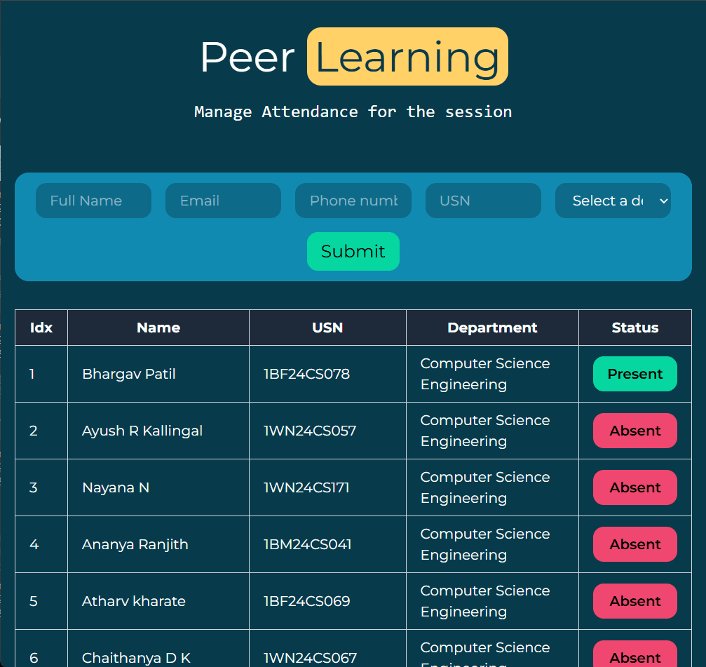 Attendance Portal